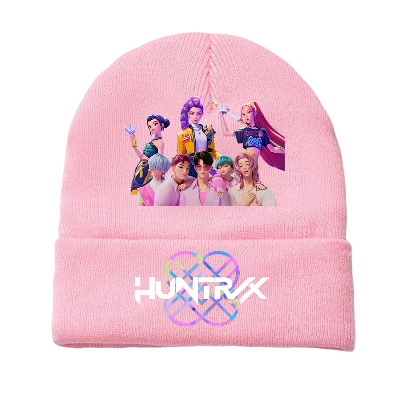 NEW K-pops Demons Hunters Knitted Hats Men Women's Kawaii Hats Outdoor Warm Hat Anime Mira Rumi Zoey Cosplay Cap Christmas Gift