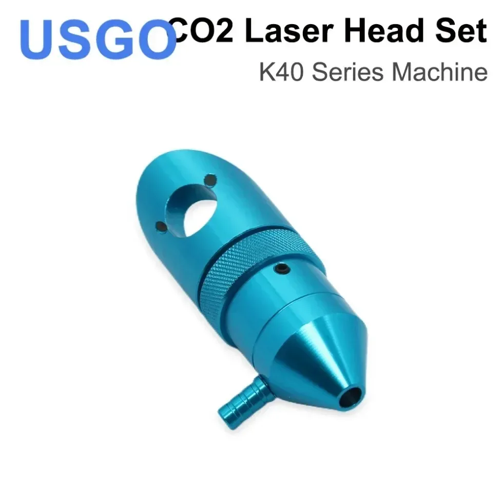 USGO CO2 Laser Head for K40 Series Laser Engraving Cutiing Machine Lens Dia 15/18mm Focal Length 50.8mm Mirror 20mm