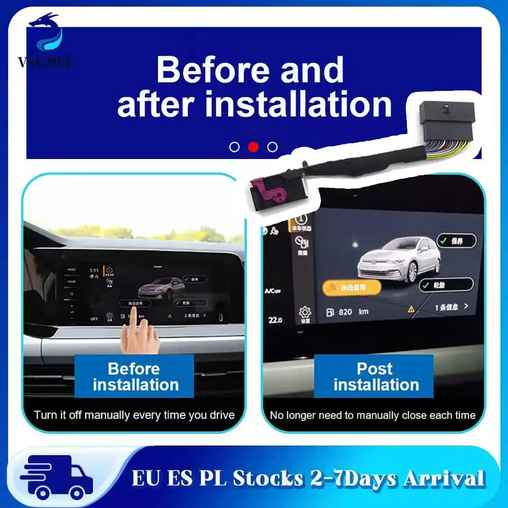 Image of Für Golf 8 MK8 Start-Stopp-System Auto-Abschaltvorrichtung Stecker Auto-Stop-Start-System Deaktivierer Sensor-Stecker