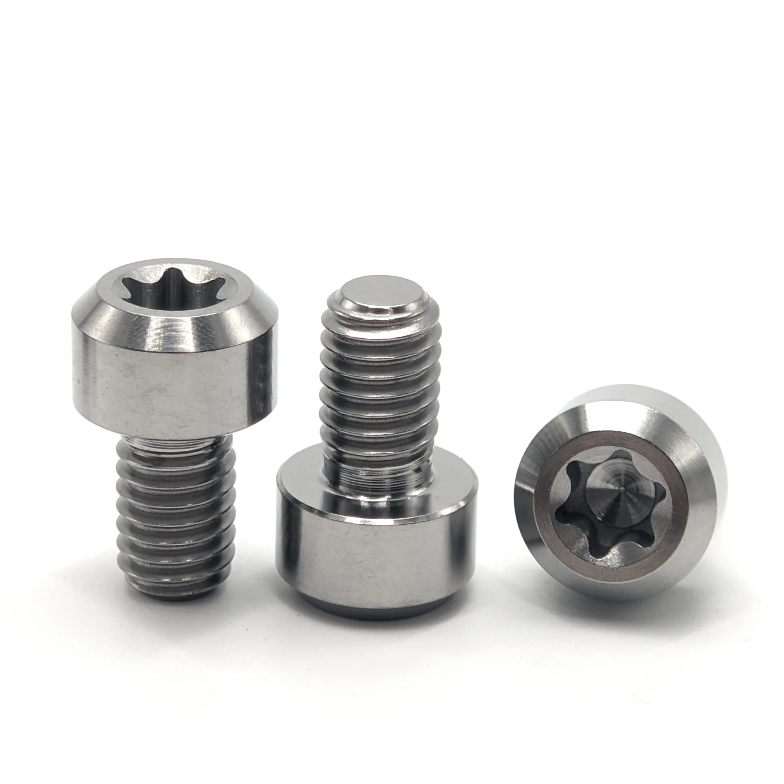 M5 M6 M8 Titanium Bolts, Length 10-50mm Hexagon Socket Torx Drive Screws for MTB Bike Stem / Bicycle Motorcycle