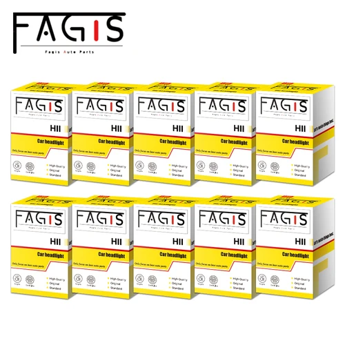 Faros antiniebla para coche, bombillas halógenas, blanco cálido, 10 piezas, H8, H9, H11, H16, 12V, 19W/35W/55W, 3350K