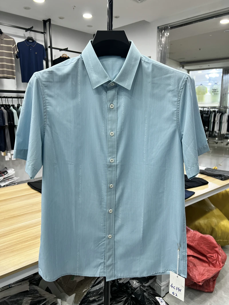 

Dujia Summer Thin ort Sve irt Casual Letter Print Busin Casual Slim Fit Office Work irt Faionable Urban Sle