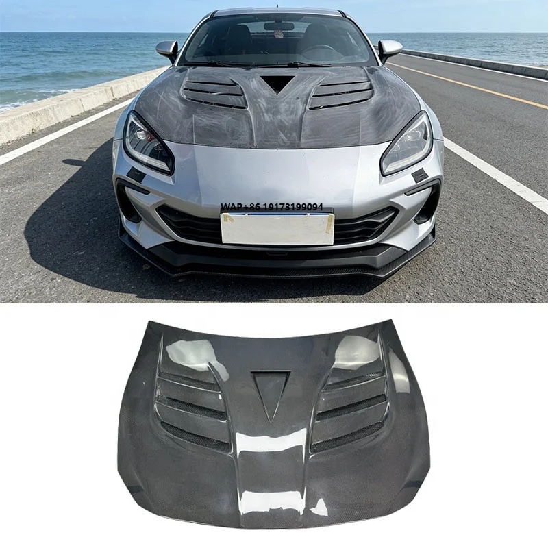 

V Style Carbon Fiber Front Hood for GR86 BRZ GR86 2020-2023 Engine Cover Bonnet Body Kit Car Auto Parts