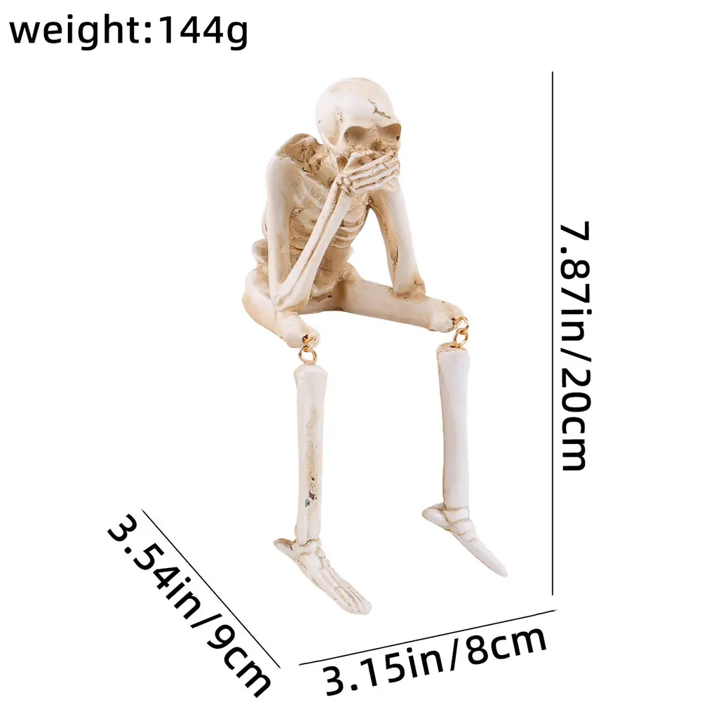 1-3Pcs 인간 해골 시뮬레이션 할로윈 장식 졸업 시즌 장식 고스 가족 무서운 오두막 할로윈 장식