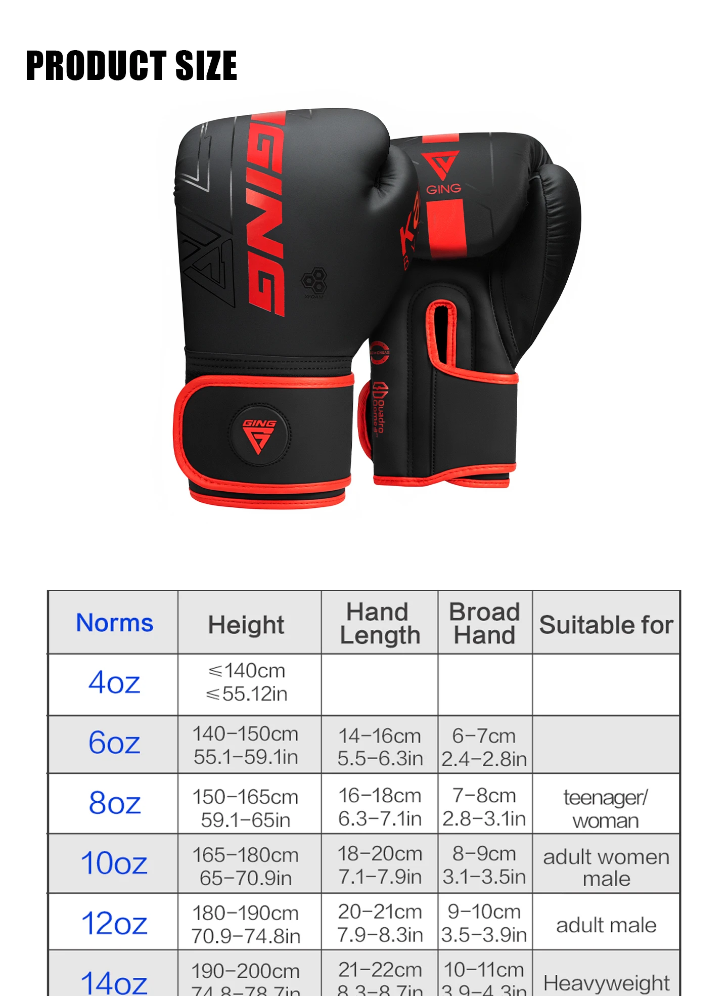 4/6/8/10/12/14Oz Boxhandschuhe für Kinder und Erwachsene, atmungsaktiv, professionelle Sanda Muay Thai Kampfhandschuhe, PU-Trainingshandschuhe – Detail 7