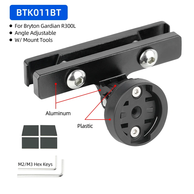 Radarlicht-Ständerhalterung für Bryton Gardian R300L Fahrrad-Rückleuchte, Sattelschiene, Sattelstützenhalterung, passend für Gopro-Kamera-Adapter