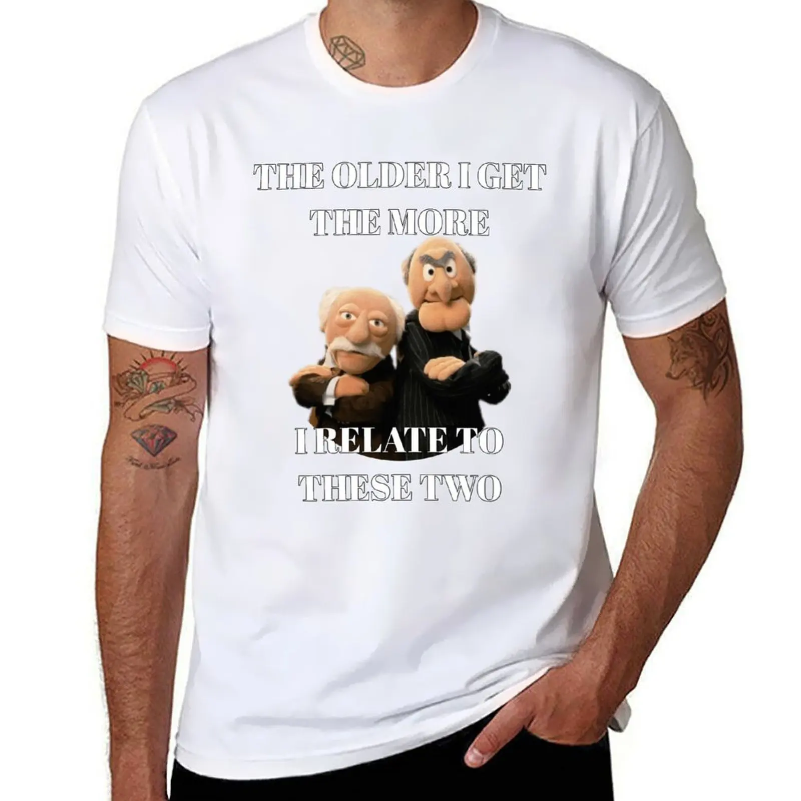 

Statler and Waldorf vintage T-Shirt t shirts for man cotton soft man t shirts cotton T-Shirt