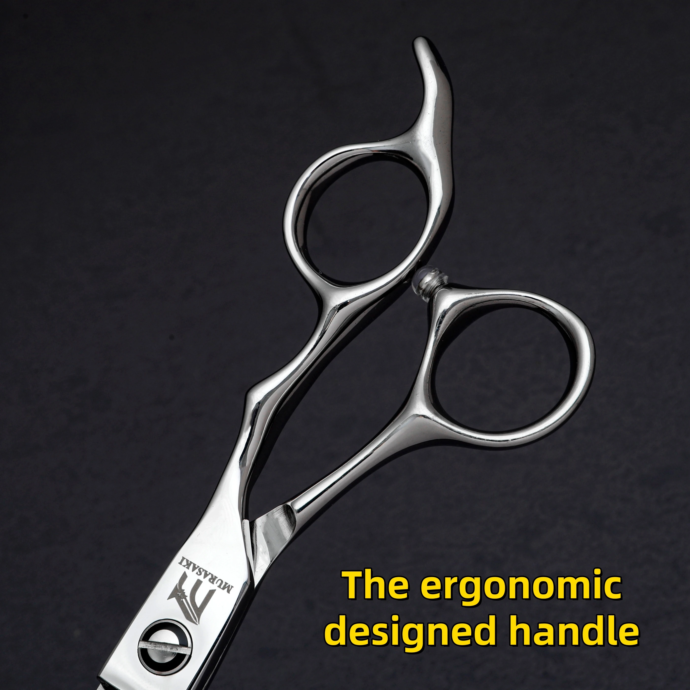 MURASAKI Professionelle Friseurschere, Friseurschere aus 440C-Stahl, 6-Zoll-Haarschneidewerkzeuge, hochwertiges Friseurzubehör – Detail 4