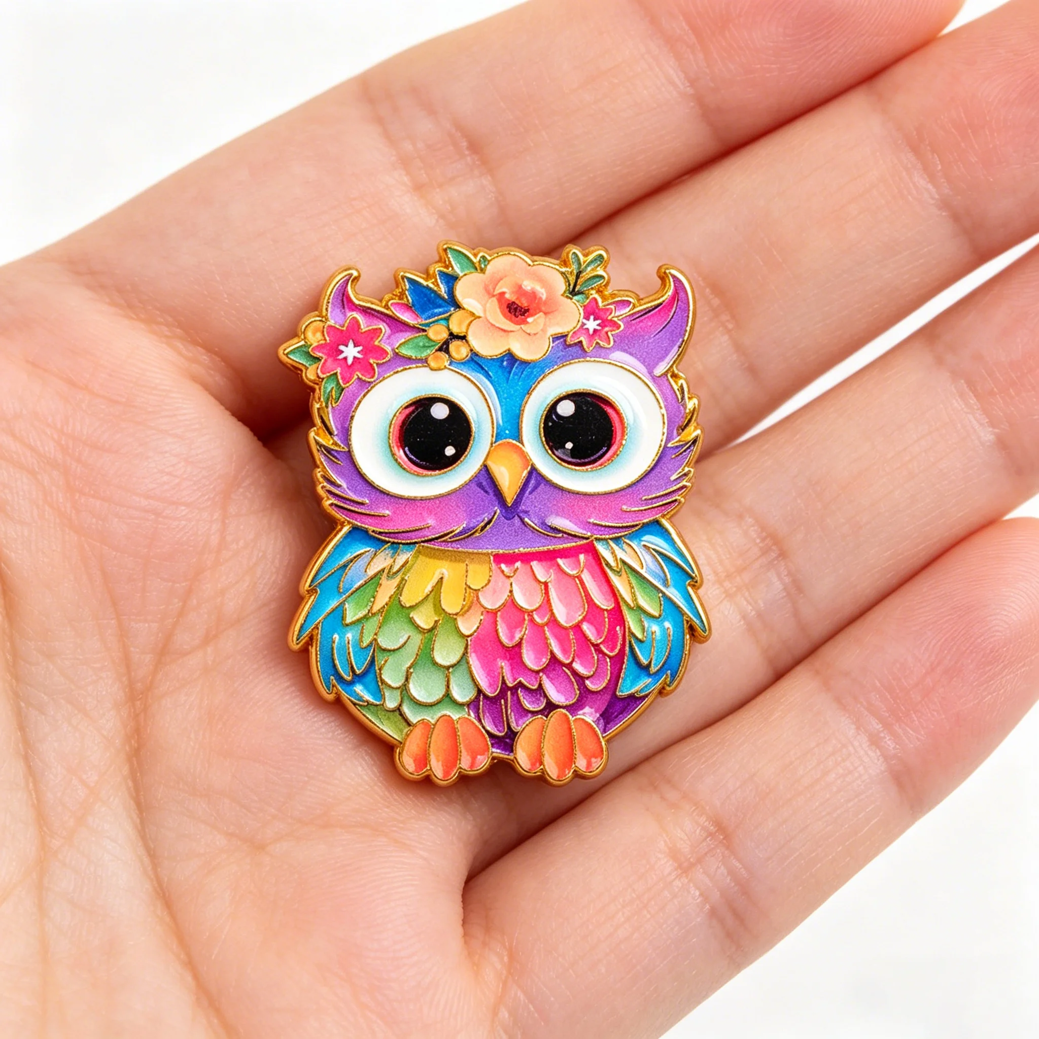 Cute Owl Enamel Pins Cartoon Brooches Badge Lapel Pin For Backpack Clothes Accessories Colorful Jewelry Birthday Gifts