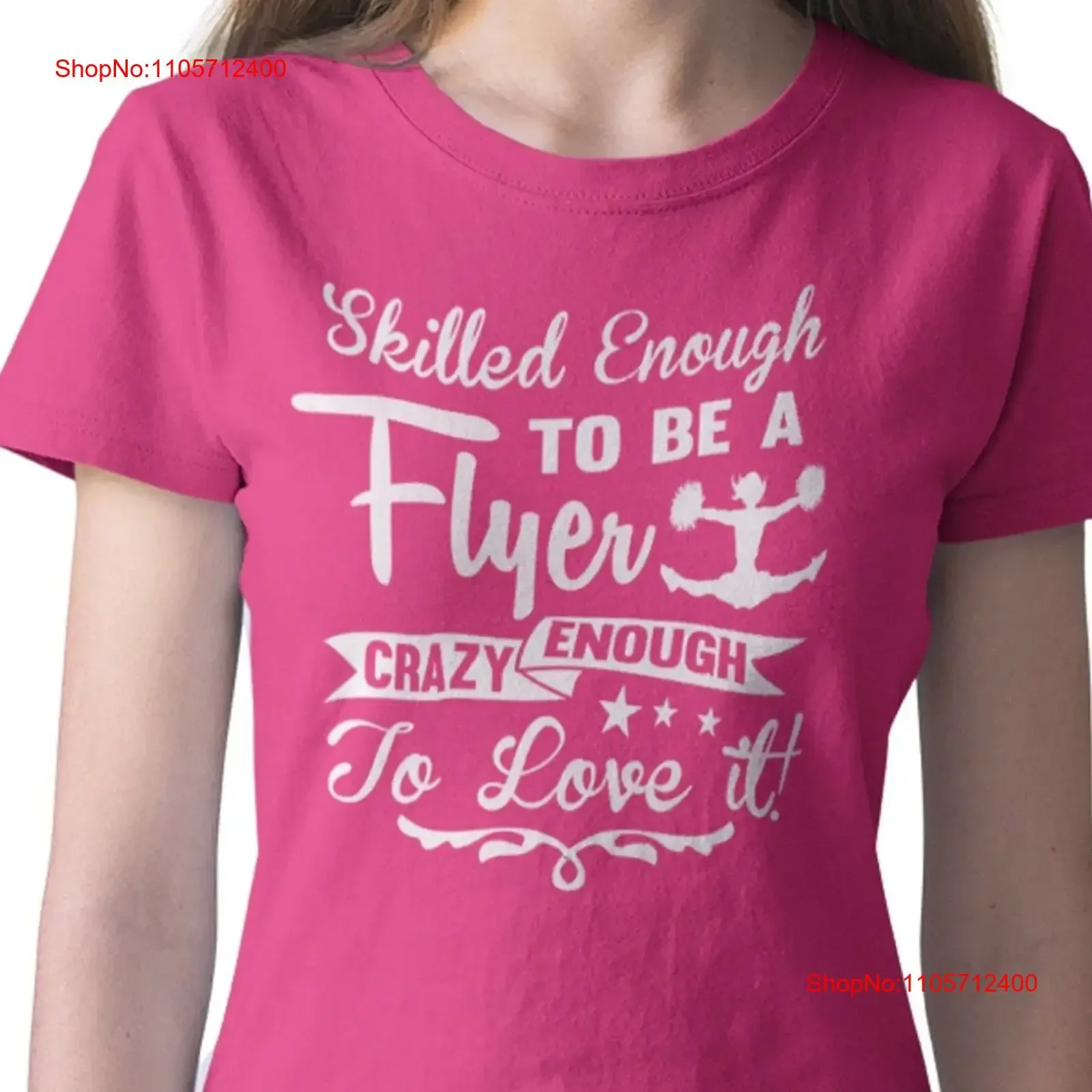 Cheer Flyer T Shirt Skilled Enough To Be A Crazy Love It Cheerleading vintage Washed Comfortable Versatile Breathable
