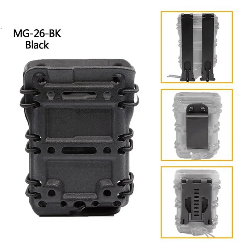 

Upgraded Universal 5.56 Magazine Pouches Holder Tactical Mag Carrier with Utility Molle Clips Fit Most Rifle Mag Pouch