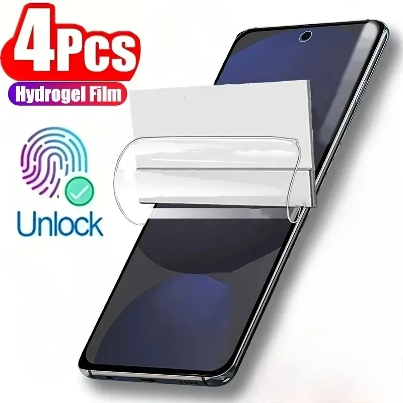 4Pcs Hydrogel Film for SamSung Galaxy S24 S23 S22 S21 S20 S25 Ultra Plus Screen Protector for SamSung S23 S21 S24 FE