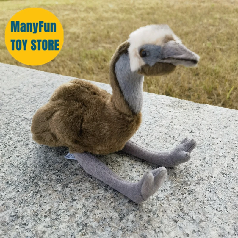 Emu Bird Plush Toy High Fidelity Cassowary Plushie Ostrich Peluche Lifelike Stuffed Animals Simulation Doll Kawai Toy Gifts Kids