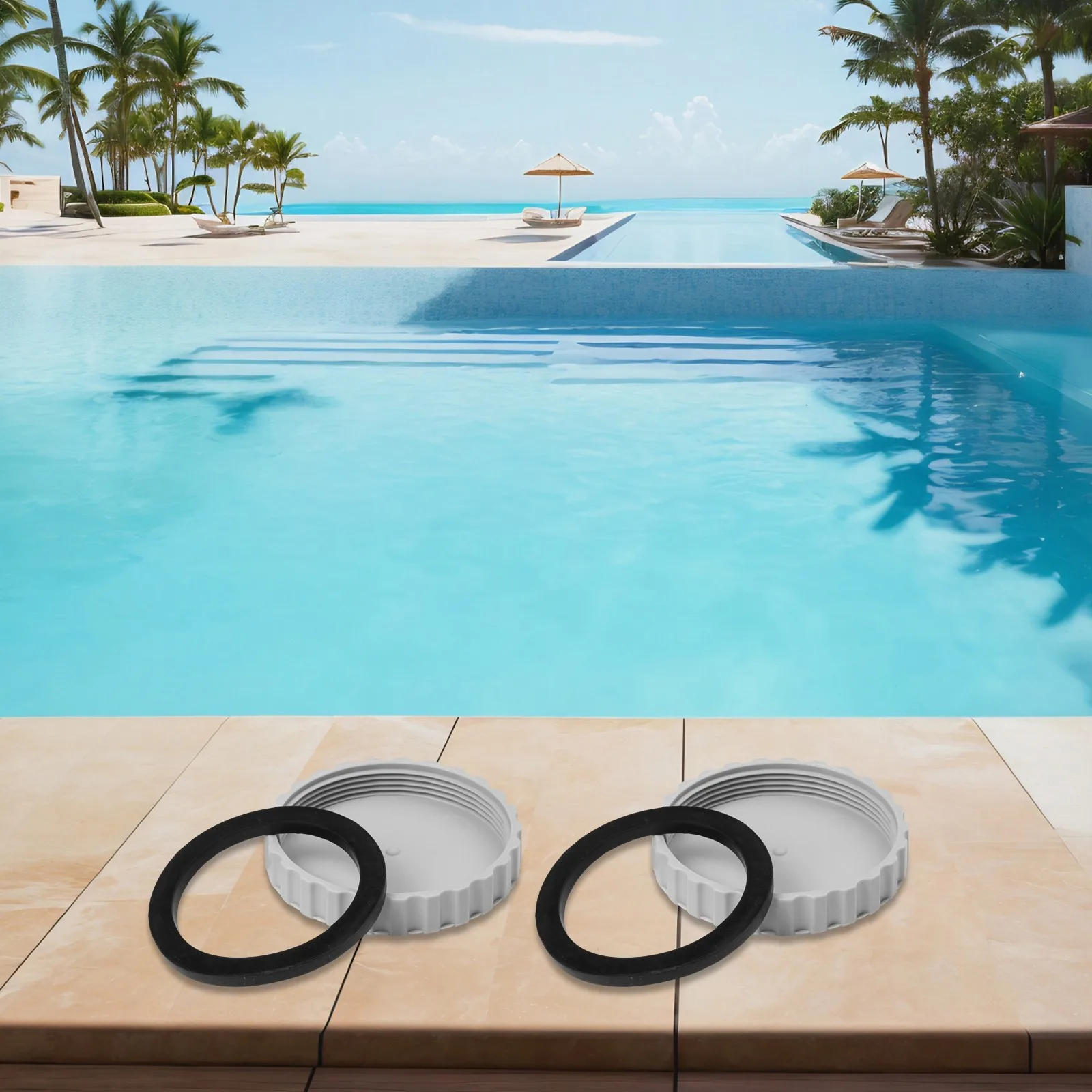 

Intexs Above Ground Pool Entry Replacement Parts Kit Pool Winter Sealing Set Portable Antifreeze Accessories Winter Plugss Set