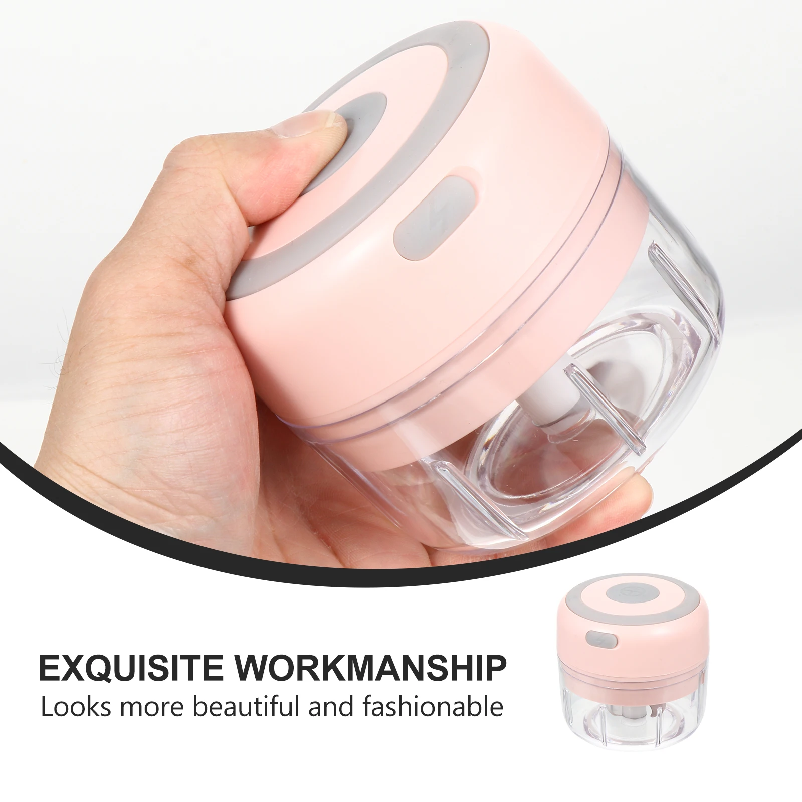 

Electric Mini Garlic Chopper Usb Rechargeable Wireless Garlic Crusher Dishwasher Safe Kitchen Gadget For Vegetable Fruit