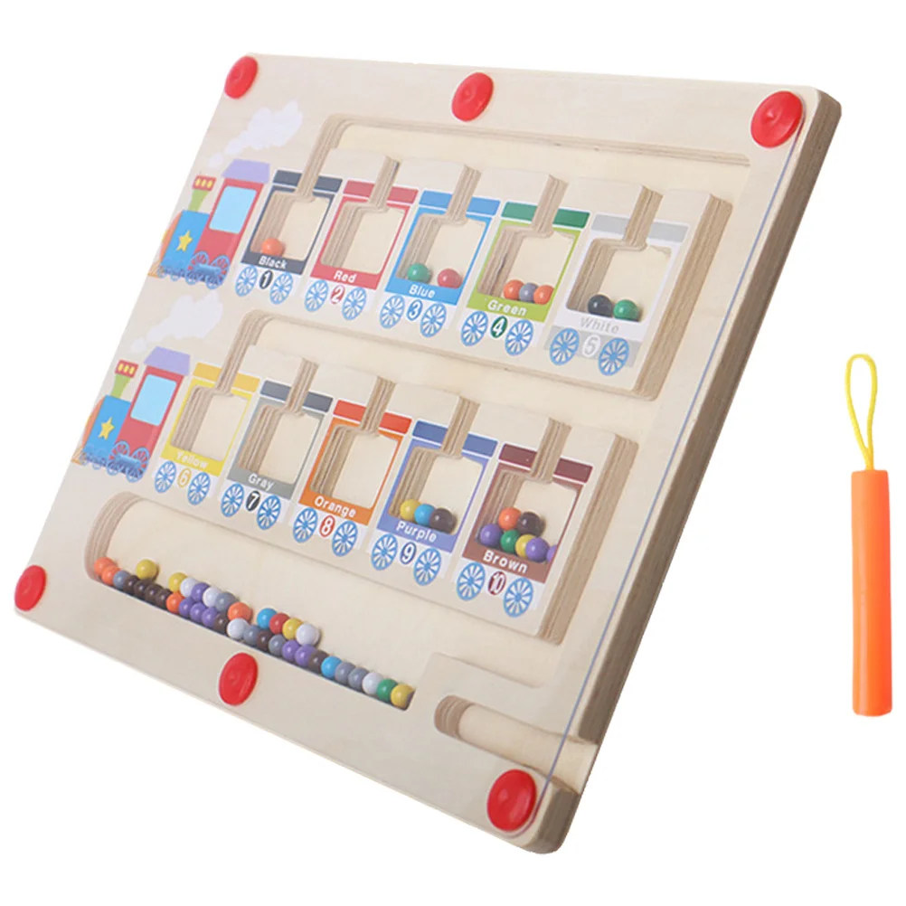 กระดานไม้เรียงสีและนับจำนวน กิจกรรมเสริมพัฒนาการเด็ก ฝึกทักษะการเคลื่อนไหวกล้ามเนื้อมัดเล็ก เกมจับคู่เรียนรู้สี