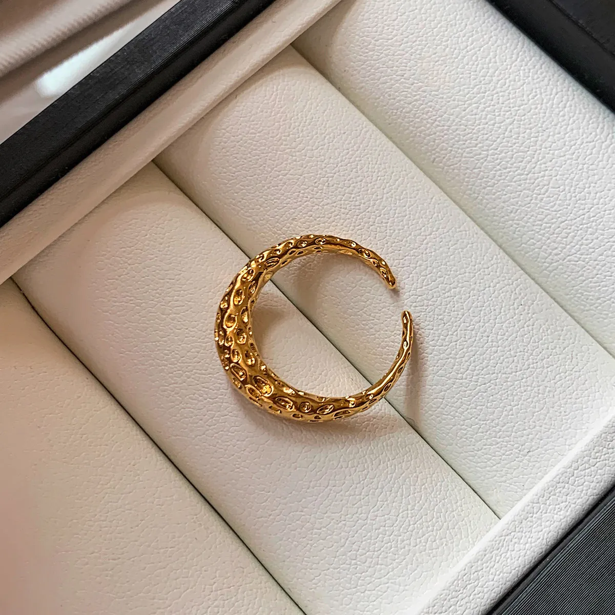 GANPUP Vintage Blatt Verstellbare Fingerringe für Damen, Modischer Neuer Silberfarbener Manschettenring, Schmuckgeschenk für Party und Urlaub – Detail 5