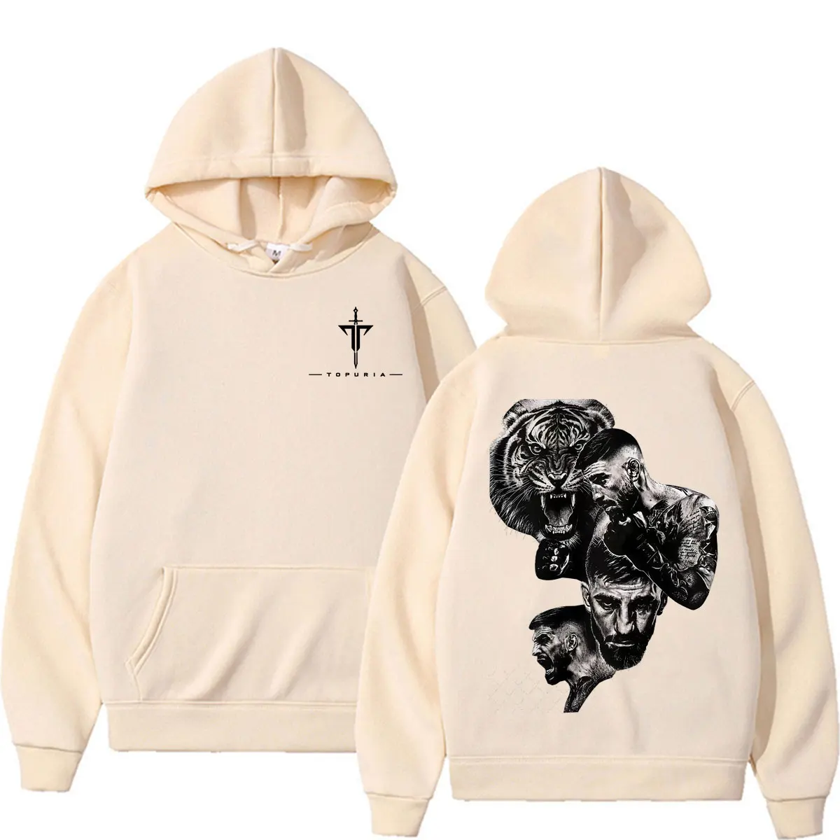 Limitierter El Matador Ilia Topuria Fan-Geschenk-Hoodie für Männer und Frauen, Modischer Ästhetischer Sweatshirt aus Fleece, Lässiger Oversized-Hoodie – Detail 6