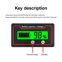 9-120V wskaźnik naładowania baterii GY-6ST litowo-cyfrowy 12V 24V 48V 72V analizator kondycji akumulatora automatyczny Tester T