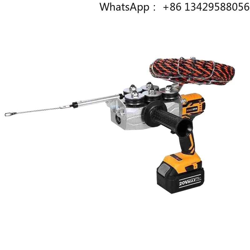 Power Pipe Threader Portable Threading Machine Electric Stringing Machine Wire Drawing Machine Wire Pulling Tools Lead Wire Tool