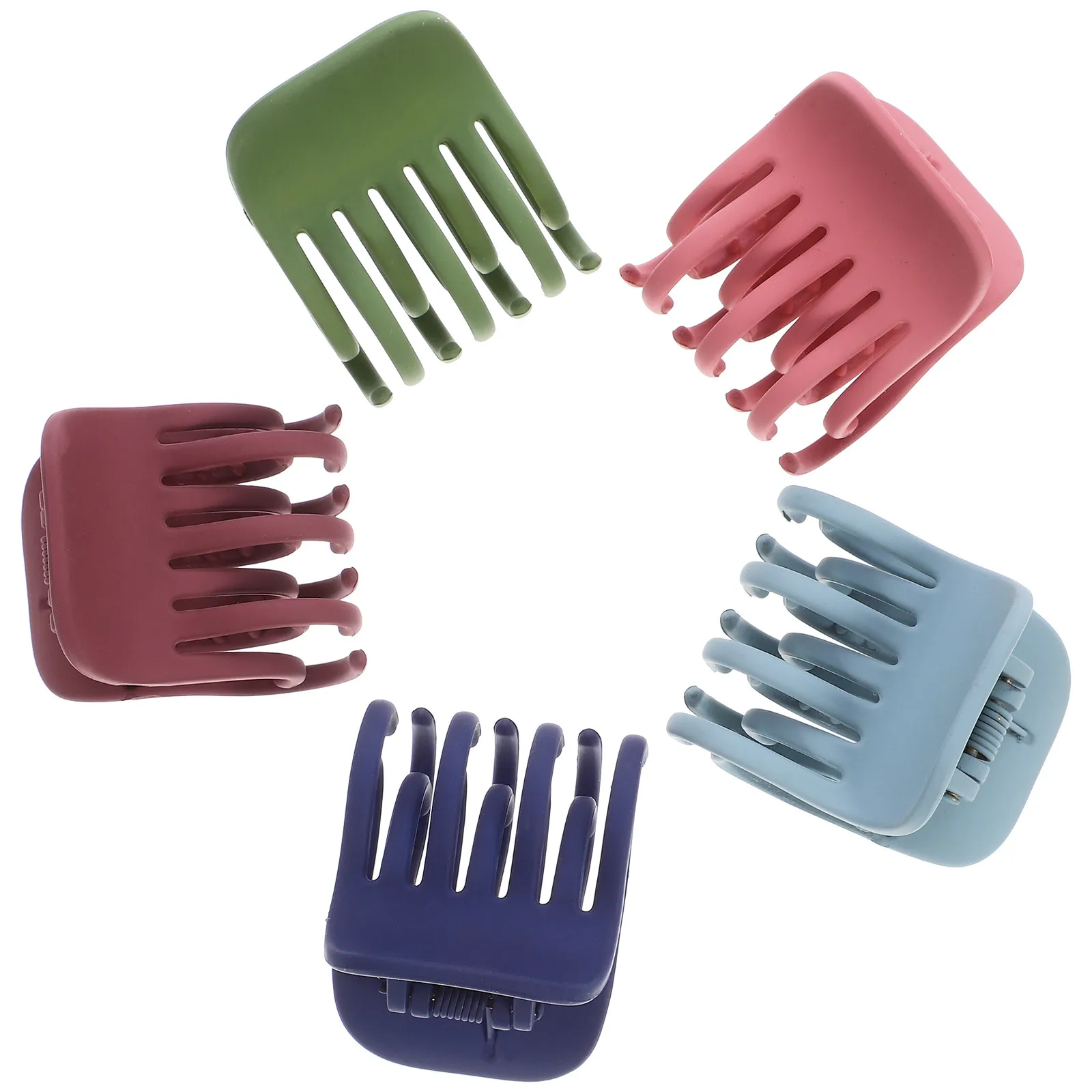 

5pcs Matte Hair Claw Clip Sturdy Grip Non-Slip Jaw Clips For Women Versatile Hair Accessories Trendy Headdress