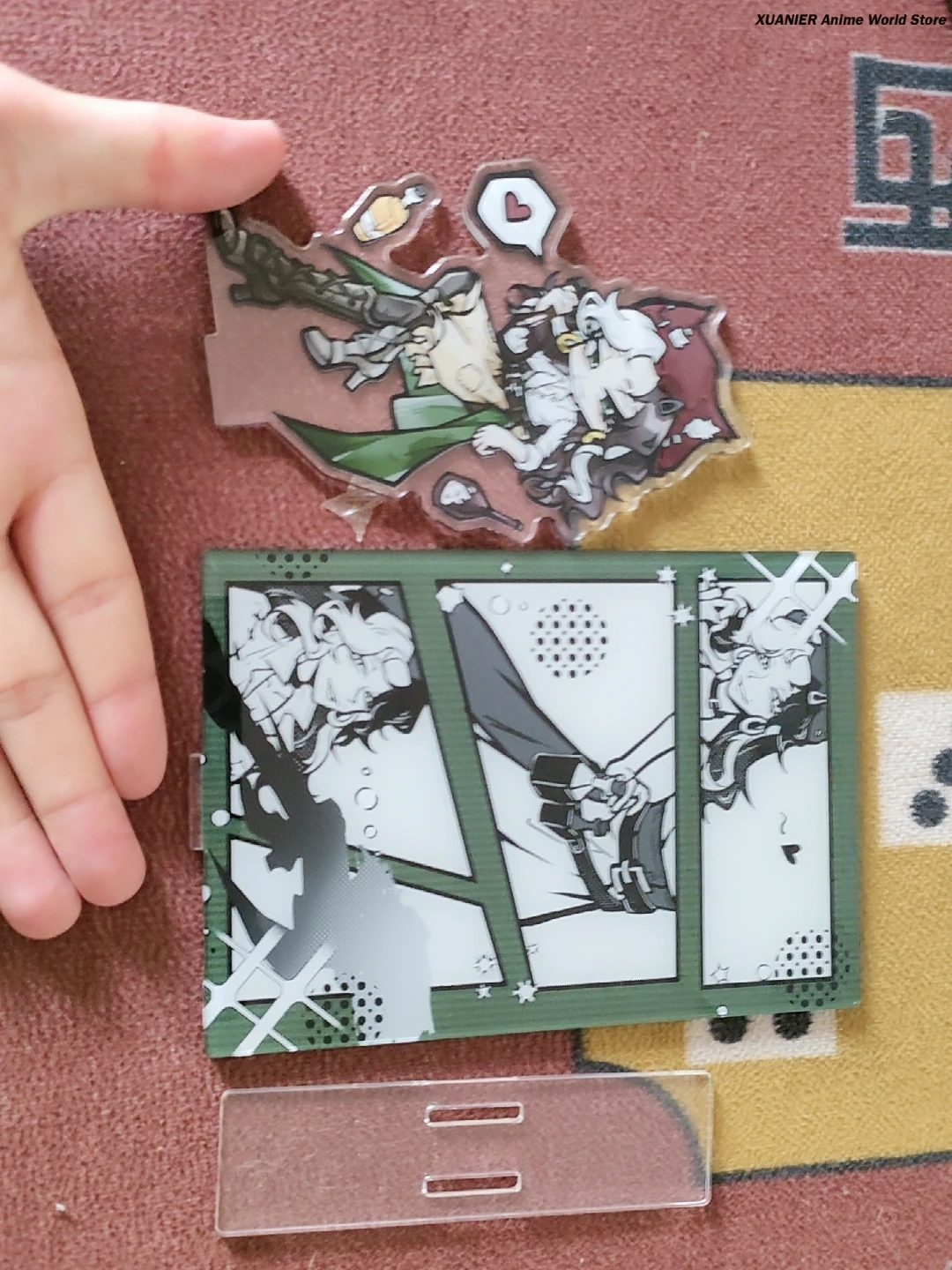 أنيمي الهوية الخامس ديمي بوربون Barmaid Q نسخة 15 سنتيمتر الاكريليك الدائمة علامة حامل نموذج سطح المكتب حلية #2