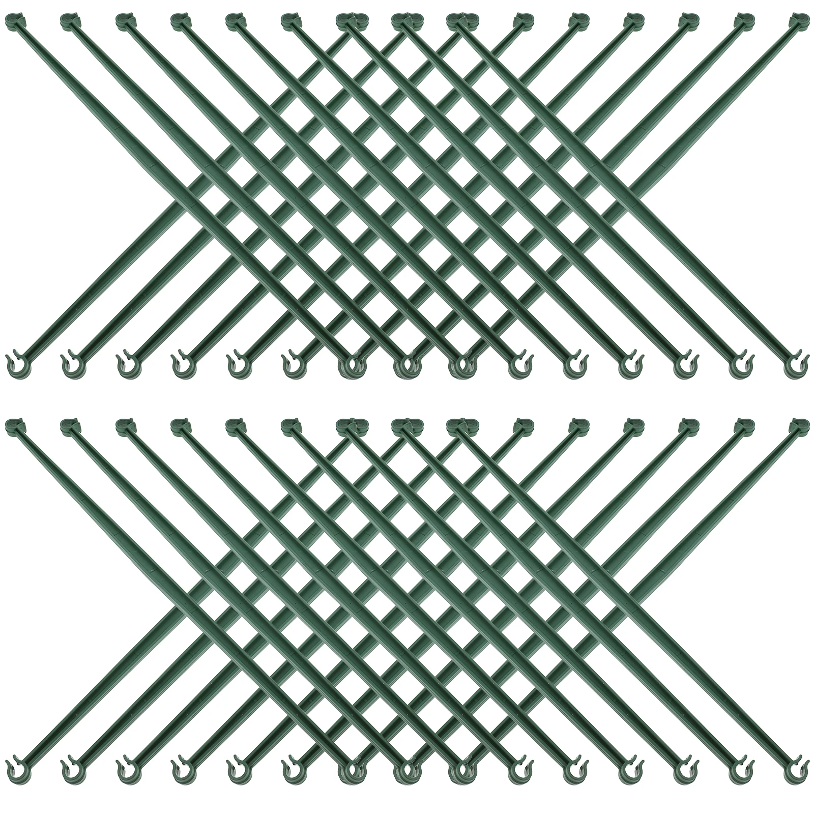 

20Pcs Garden Rod Connectors Plastic Support Clips for Tomato Plant Stakes Indoor Outdoor Plant Trellis Frame Gardening