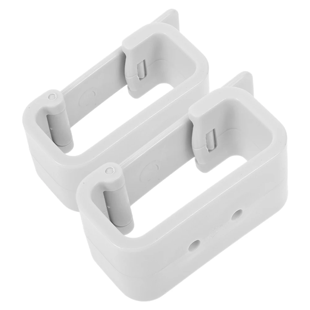 

2pcs RV Curtain Clips White ABS Plastic Buckle for Camper Interior Easy Install Sturdy Durable Curtain Holders Tie Backs rv