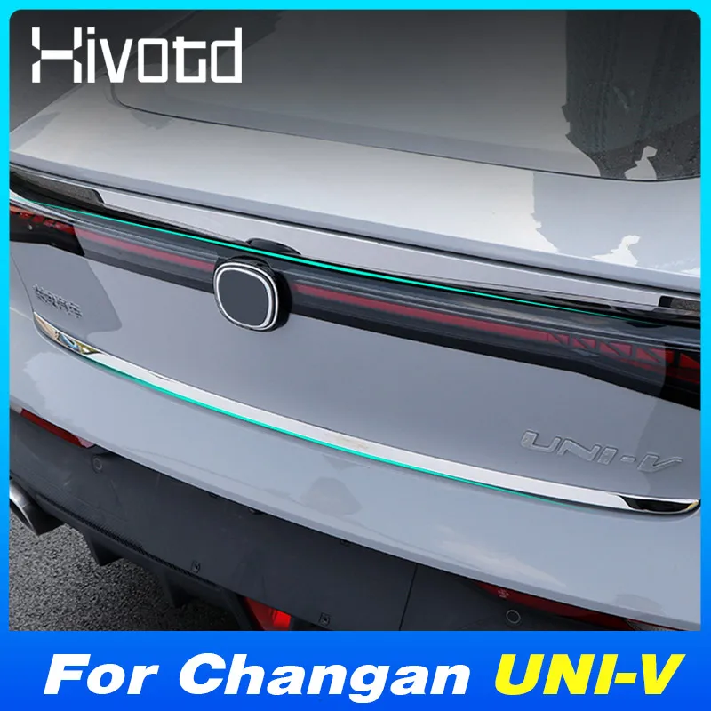 

Car Stainless Steel Tailgate Rear Door Bottom Cover Molding Trim For Changan UNI-V 2022-2023 Exterior Modification Accessories