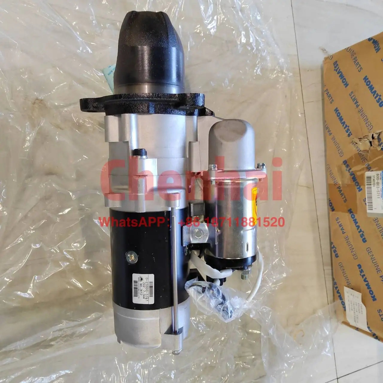 

600-813-6632 starting motor ass'y for Komatsu excavator PC400-8 PC400LC-8 PC450-8 PC450LC-8 SAA6D125E engine parts starter motor