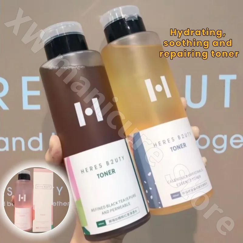 Herisse Calendula Extract Rose Black Tea Essence Water Toner Nourishing and Replenishing Moisturizing Lotion 400ml
