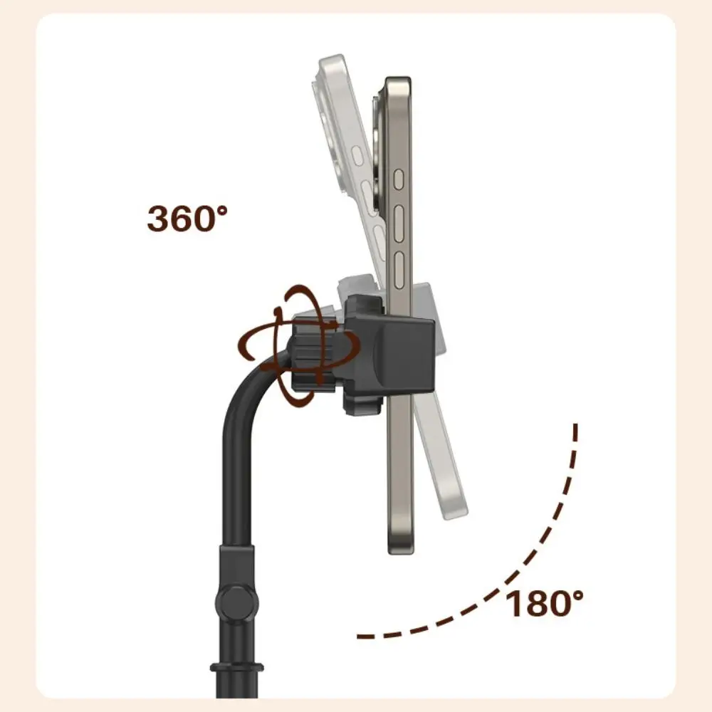 Universal Desktop Phone Holder Telescopic Dual Card Slot Phone Stand Portable Stable Base Live Broadcast Bracket Desk Table