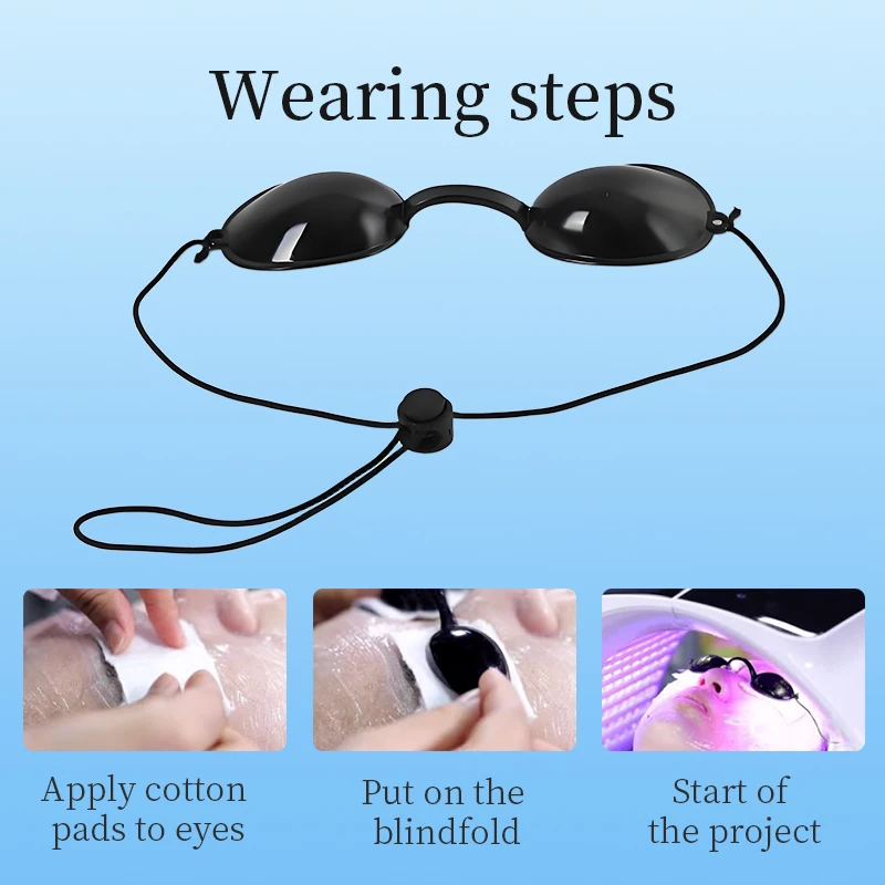 Siliconen oogbril voor laser LED schoonheidsapparaat Lichtafscherming Brillen voor gezichtsverzorging Zonnebaden Huidbescherming Accessoires