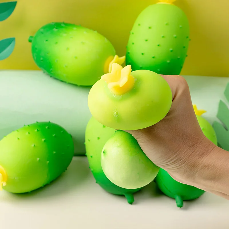 Simulação pepino squeeze brinquedos fidget bolas de alívio do estresse recuperação lenta descompressão brinquedo mole para adultos crianças presente aniversário