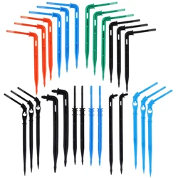 50pc Garden Irrigation Curved Arrow Dripper 3/5mm Hose Interface Micro Drip Irrigation Launcher Plant Potted Accessories