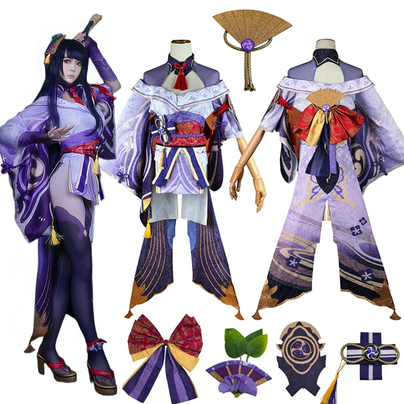 

Raiden Shogun Baal Cosplay Game Genshin Impact Baal Shougun Cosplay Costume Outfits Raiden Ei Full Set Carnival Costumes