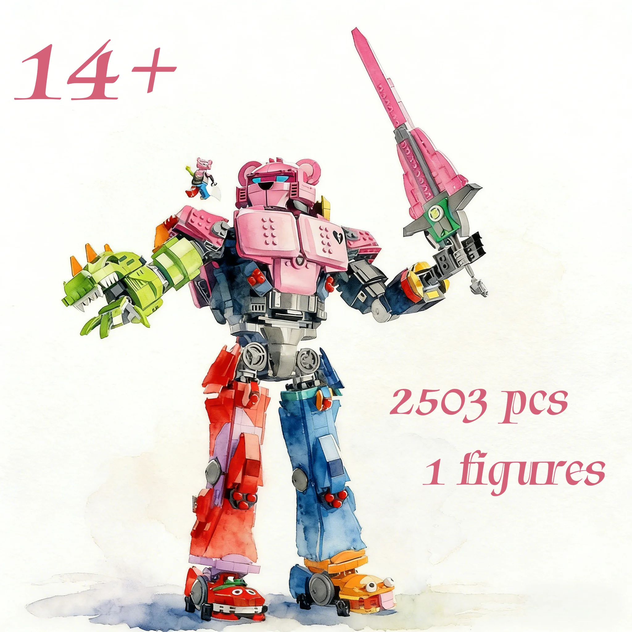 

Новинка 2026: Конструктор MOC 77078 «Вождь меха» (2503 детали) — модель из строительных блоков, игрушка-украшение для детей и взрослых, подарок на День рождения и Рождество