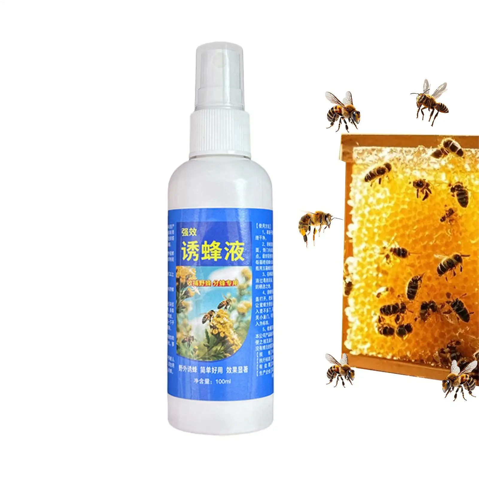 1pc Outdoor Bee Attractant 100ml Swarm Attractant Lure Spray Swarm Hive Bait For Garden Lawn Backyard Balcony Outdoor Farm Patio