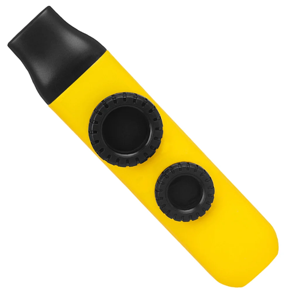 

1 set Double Hole Kazoo for Kids Musical Instruments Beginner Portable Plastic Yellow Compact Lasting Bright