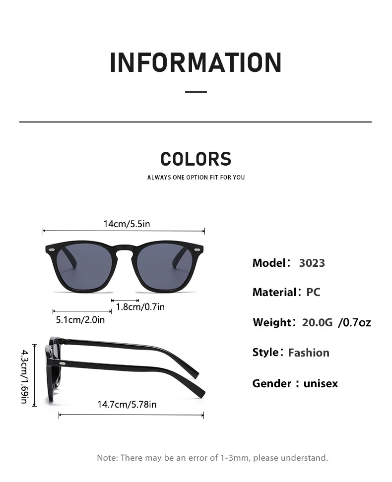 Neue Midai Personalisierte Runde Polarisierte Sonnenbrille Modische Sonnenbrille JH3023 – Detail 4