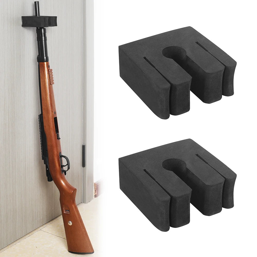 

2Pcs Foam Rifle Rack Gun Rack Shotguns Wall Mount Gun Holder Rifle Holder Gun Safe Accessory for Gun Storage Airsoft Accessories