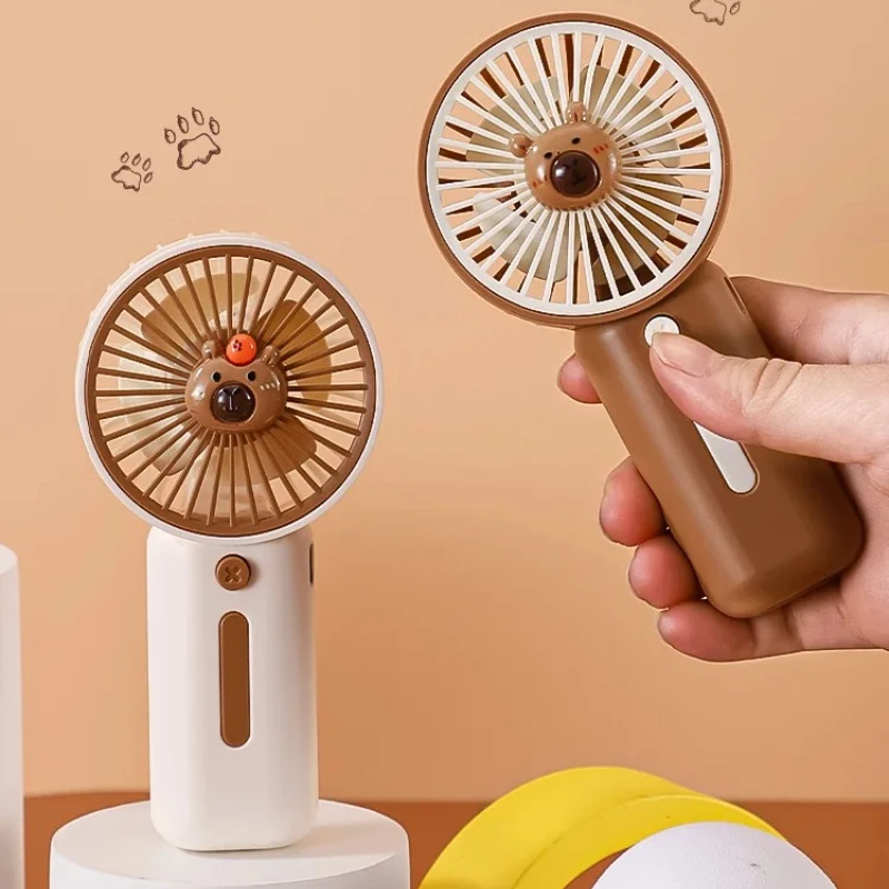 Capibala USB Charging Fan, Three Speed Lithium-ion Handheld Portable Electric Mini Fan