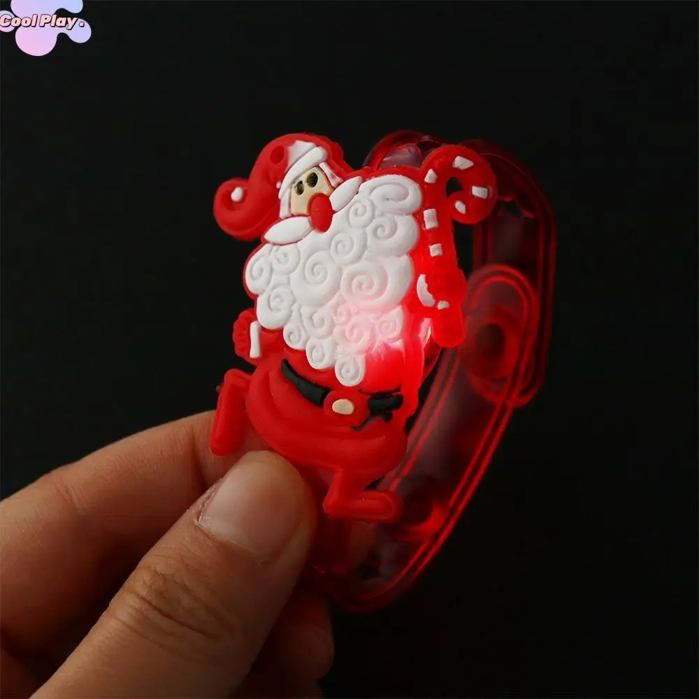 

LED Christmas Clap Circle Christmas Pop Christmas Toys Hand Ring Plastic Cotton LED Christmas Bracelet Children Toys