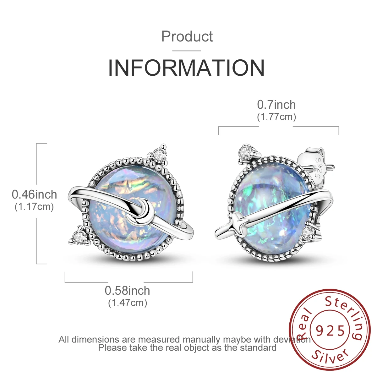 Real 925 Sterling Silver Pave U Shape Zircon Hoop Earrings Feather Cute Cat Paw Stud Earrings For Women Girlfriend Birthday Gift