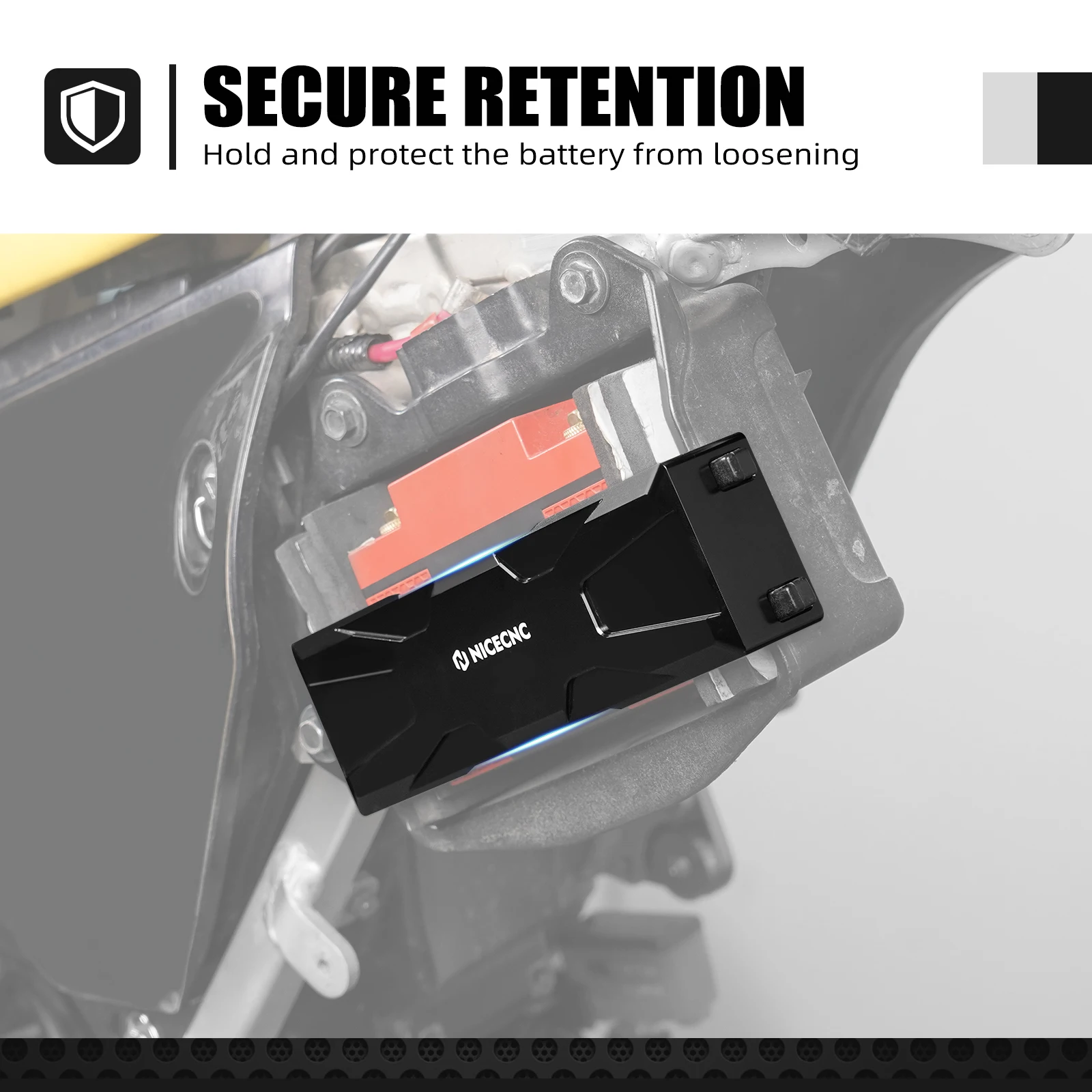 

NICECNC For 2024 Suzuki DRZ400 DRZ400E DRZ400S DRZ400SM 2000-2024 DR-Z400 E S SM Motorcycle Battery Holder Bracket 41561-29F00