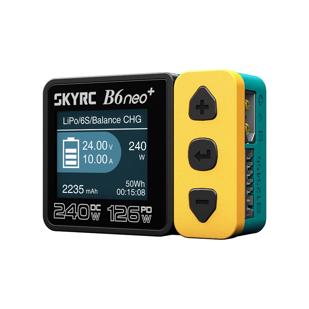 SKYRC B6neo+ Slimme Oplader High Power DC240W PD126W LiPo Batterij Balans Oplader Ontlader