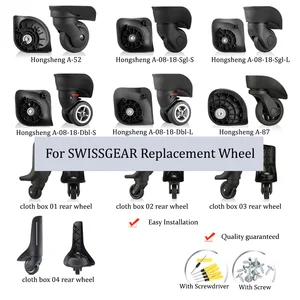 Suitable for SWISSGEAR Wenger suitcase universal wheel replacement American Tourister 79B Hongsheng A08 18 OIWAS wheels AliExpress