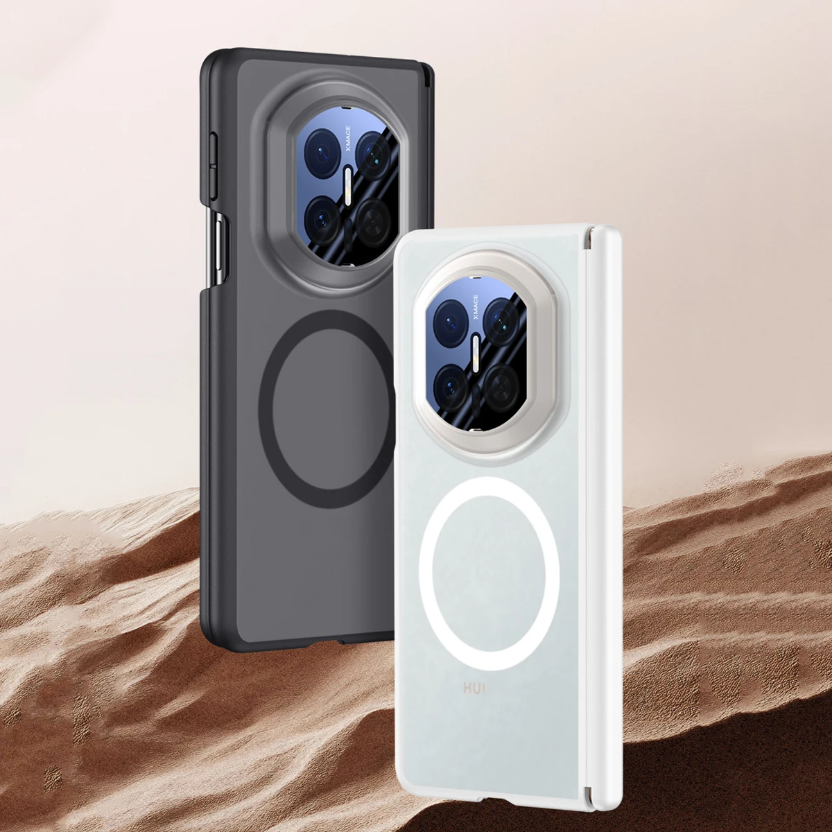 

Translucent Wireless Charging Magnetic Case For Huawei Mate X7, Slim Semi-transparent Matte Camera Protection Phone Cover Funda