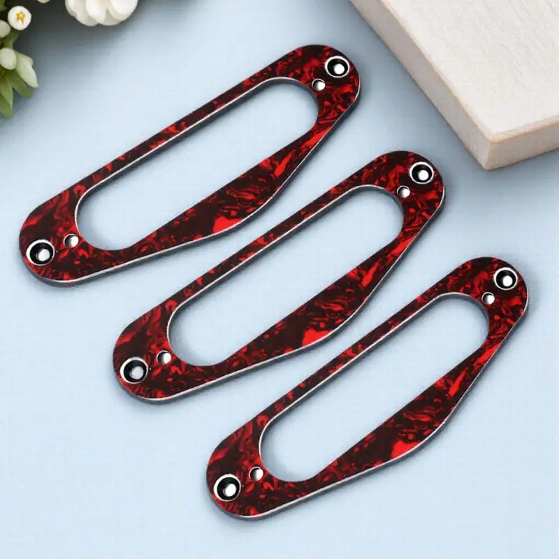 

3pcs Single Mounting Ring Tl Style Electric Guitars Guitar Guitar Pickup Frame Pickup Frame Replacement Mounting Ring Red