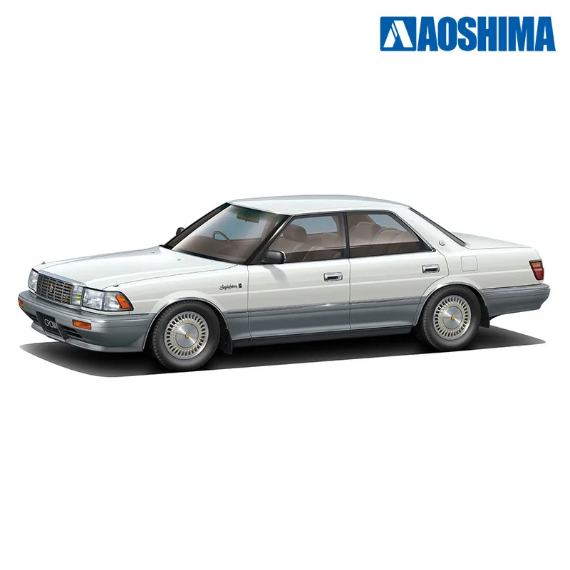 Prefabricated assembly model Aoshima-20062-B 1/24 UZS131 CROWN ROYALSALOON G 1989 car model kit